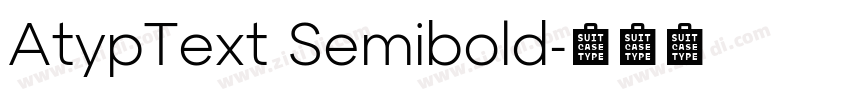 AtypText Semibold字体转换
